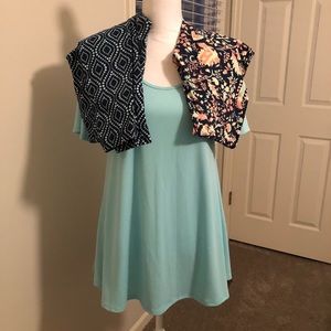 Lularoe Perfect T and two OS leggings